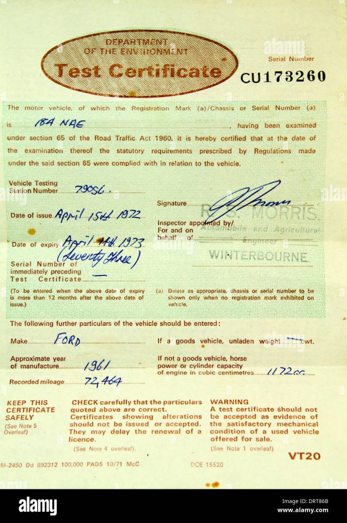 UK driver searching for pass MOT without inspection service